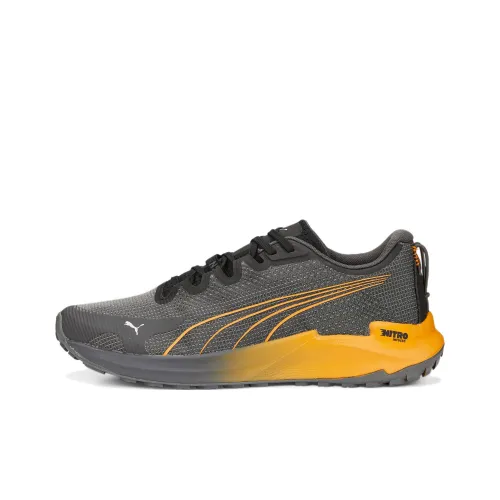 PUMA Fast Trac Nitro Slip-Resistant Abrasion-Resistant Breathable Low-Top Running Shoes Men's Gray Orange PUMA Fast Trac Nitro противоскользящие устойчивые к истиранию дышащие низкие кеды для бега Мужские Серый Оранжевый