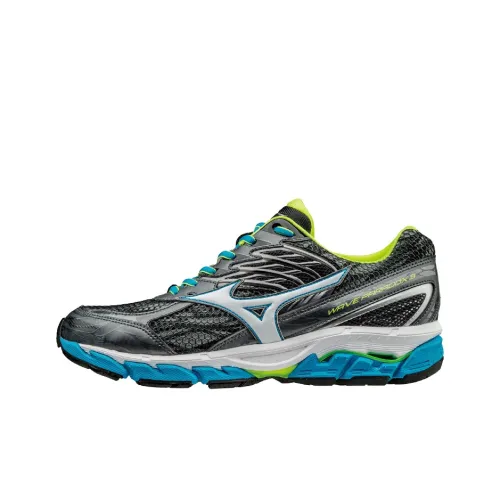 Mizuno WAVE PARADOX 3 Противоскользящие устойчивые к истиранию низкий топ беговые кроссовки Серый Синий