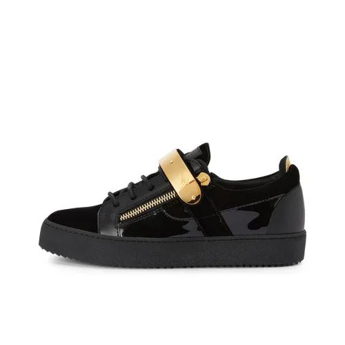 Giuseppe Zanotti GZ Coby Low Топ Стильные Скейтбординги Мужской Черный