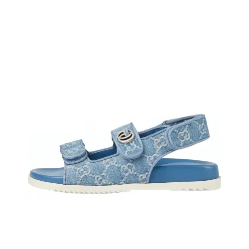 GUCCI Пляжные сандалии Женские Синие