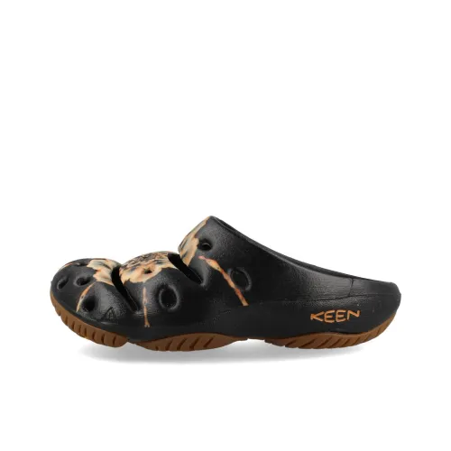 KEEN Yogui Artsfull Сабо Мужской Черный Желтый