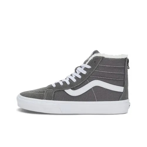 VANS SK8 High Топ Скейтборд Кроссовки Унисекс Серый Белый