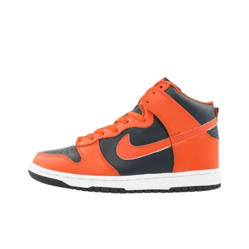 Nike Dunk High Покрытие High Топ Скейтборд Кроссовки Мужской Апельсин