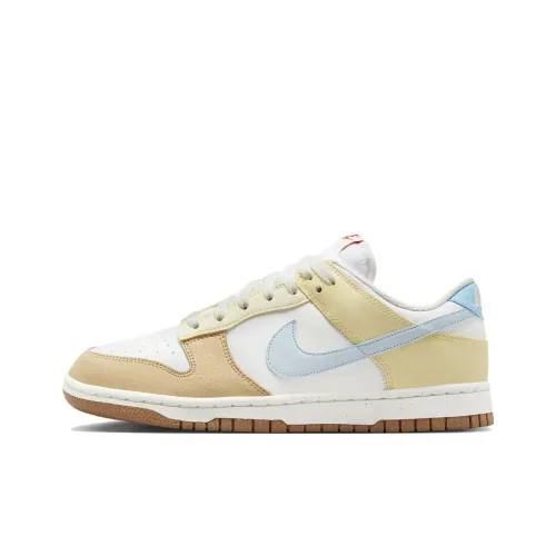 Nike Dunk Скейтборд Кроссовки Низкие Белые Коричневые Синие Женские