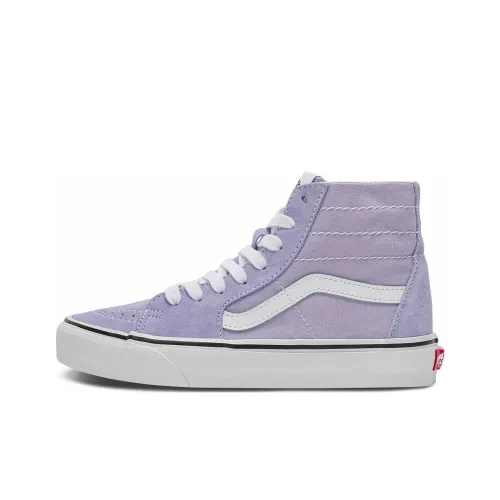 Vans SK8 Tapered High Топ Скейтборд Кроссовки Унисекс Фиолетовый Белый