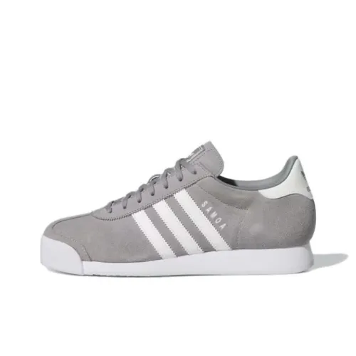 Adidas Originals Samoa Аbrasion Resistant Дышащие Низкие Кроссовки для Скейтбординга Унисекс Серый Белый