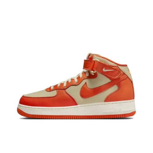 Nike Air Force 1 'Команда Золотой And Безопасность Апельсин' MID Топ Кроссовки для скейтбординга Мужской Апельсин