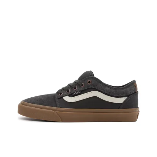 Vans Chukka Low Sidestripe Low Топ Скейтборд Кроссовки Унисекс Черный Коричневый Белый