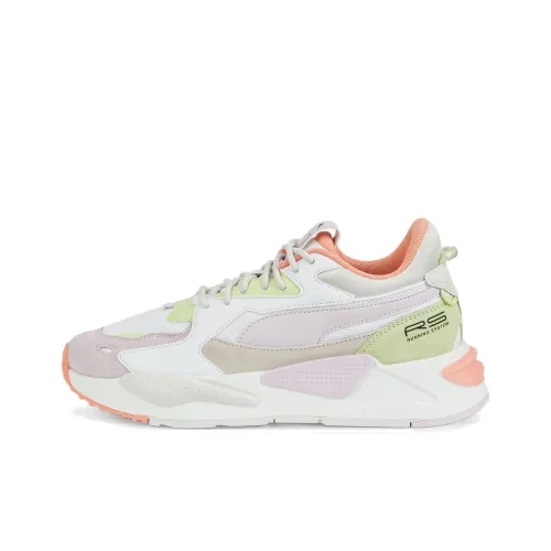 PUMA RS Z Конфетный цвет Низкий Топ Спортивная Повседневная Обувь Женская Белый Фиолетовый