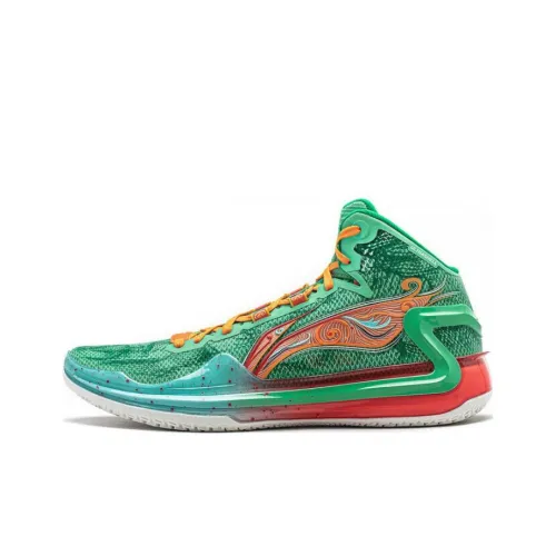 Подкладка Liren 4 амортизаторы противоскользящие устойчивые к истиранию MID баскетбольные кроссовки мужской зеленый