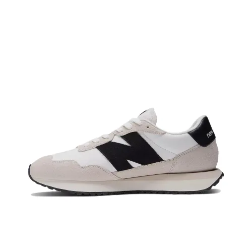New Balance NB 237 Low Топ Повседневные Беговые Кроссовки Унисекс Бежевый Белый Черный