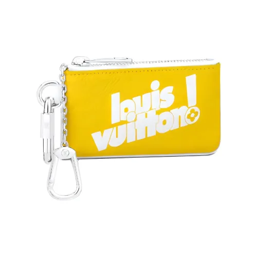 LOUIS VUITTON Коровья кожа Key Pouch Кошелек Картхолдер Клатч Мелочь Кошелек Мужской Желтый