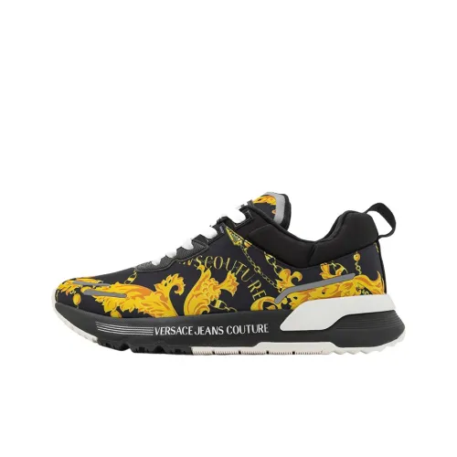 VERSACE JEANS Couture Низкий топ Повседневная обувь Мужской Черный