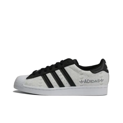 Adidas Originals Superstar Series DIRECTIONAL Низкие Скейтборд Кроссовки Унисекс Черный Белый