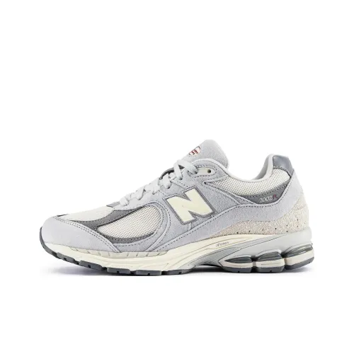 New Balance NB 2002R Устойчивый к истиранию Низкий Топ Повседневная Беговая Обувь Унисекс Светлый Бежевый Серый