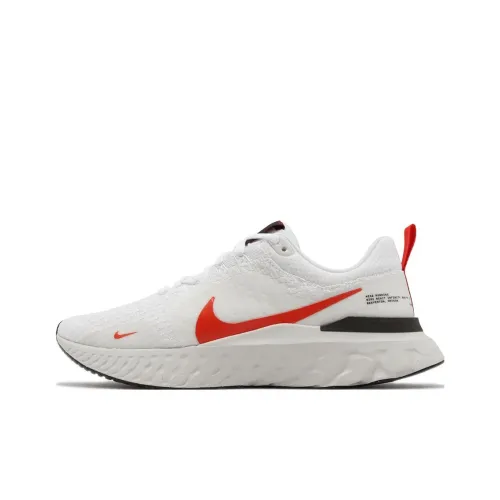 Nike React Infinity Run Flyknit 3 Устойчивый к истиранию низкий топ Спринт Беговые кроссовки Мужской Белый