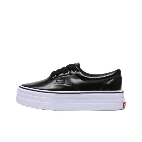 Vans Era V95CF F.L 3SOLE Low Top Скейтборд Кроссовки Женские Черный Белый Японская Версия