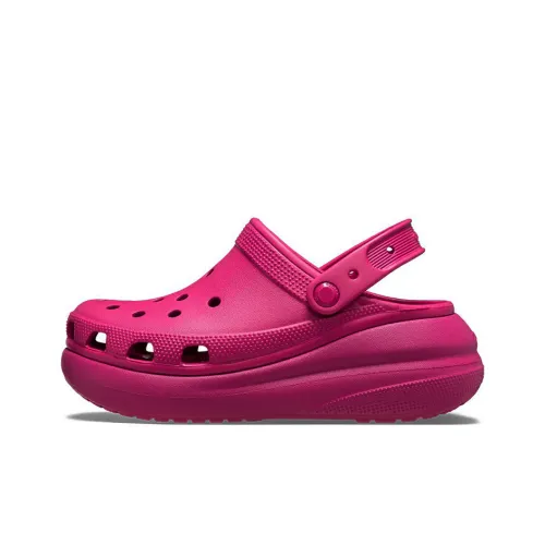 Crocs Classic Clog Крокодил Кремовый Обувь Sabo Унисекс Фуксия
