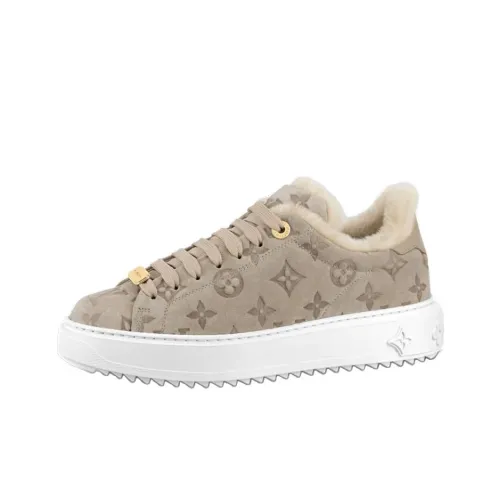 LOUIS VUITTON Time Out Low Топ Стильные Скейтбординги Женские Коричневый