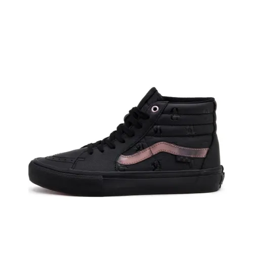 DRINK Сексуальный x Vans SK8 High Топ Скейтборд Кроссовки Унисекс Черный