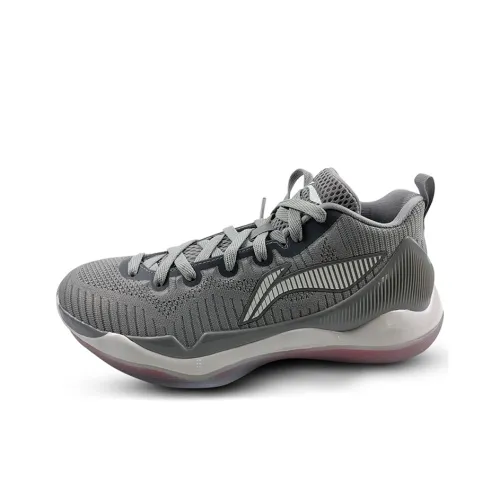 YuShuai 11 Балансированная Амортизация Низкий Топ Баскетбольные Кроссовки Мужские Серые
