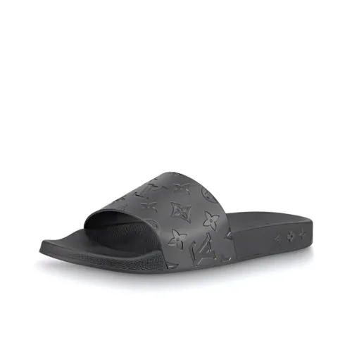 LOUIS VUITTON Waterfront Слипоны Мужской Чисто Черный