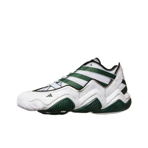 Adidas Originals Top Ten Slip-Resistant Low-Top Винтажные Баскетбольные Кроссовки Мужские Белые Зеленые