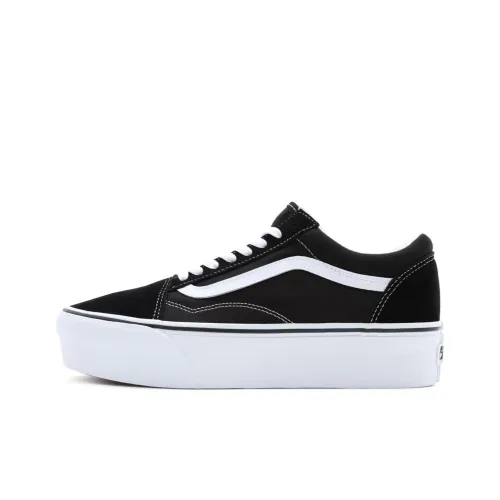VANS Old Skool Collection Stackform Low Скейтборд Кроссовки Унисекс Черный Белый