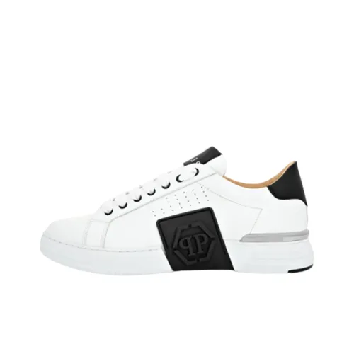 PHILIPP PLEIN Runner Hexagon Low Топ Скейтборд Кроссовки Мужские Черно-Белые