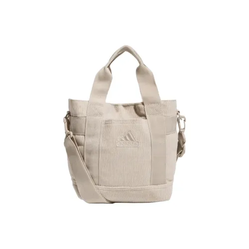 Adidas Вельвет Тоут Сумка Сумка для покупок Сумка через плечо Сумка мини Женская Бежевая