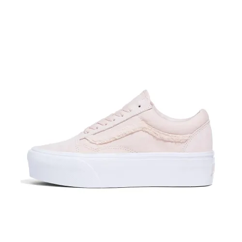 Vans Old Skool Collection Stackform Low Скейтборд Кроссовки Унисекс Розовые Белые
