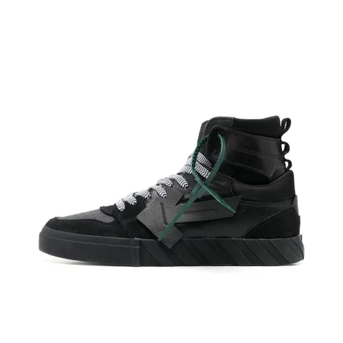 OFF Белый Vulcanized Высокие Топы Стильные Скейтбординг Мужской Черный