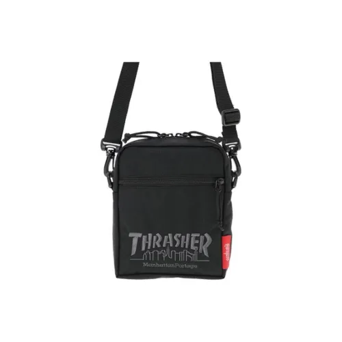 Manhattan Portage THRASHER collaboration Нейлоновая Сумка через плечо Экстра Маленькая Мужская Черная
