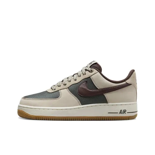 Nike Air Force 1 Slip-Resistant Low Top Скейтборд Кроссовки Мужские Бежевый Коричневый