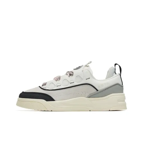 ANTA Jie AO противоскользящие устойчивые к износу легкие кроссовки для скейтбординга с низким верхом мужские белые и серые