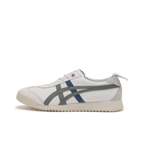 Onitsuka Tiger MEXICO 66 Противоскользящий устойчивый к истиранию низкий топ повседневная обувь унисекс белый серый