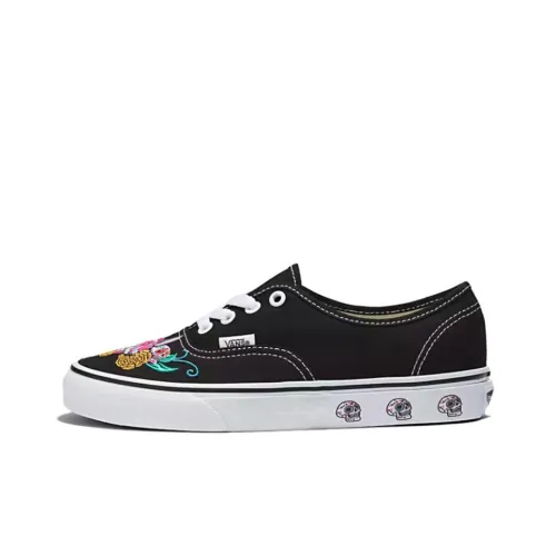 Vans Authentic Series Low Топ Скейтборд Кроссовки Унисекс Черный Белый