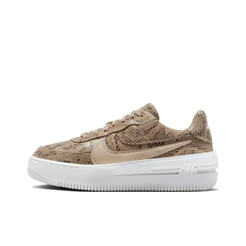 Nike Air Force 1 PLT.AF.ORM 'Snakeskin' Противоскользящий Амортизация Устойчивый к истиранию Низкий Топ