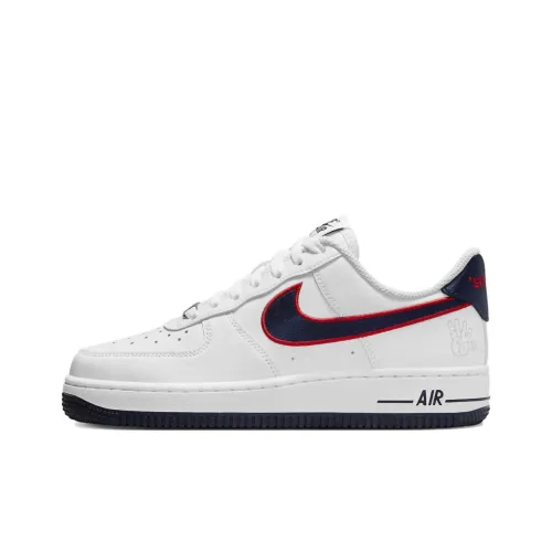 Nike Air Force 1 'Houston Comets' Low Топ Скейтборд Кроссовки Женские Белые Красные
