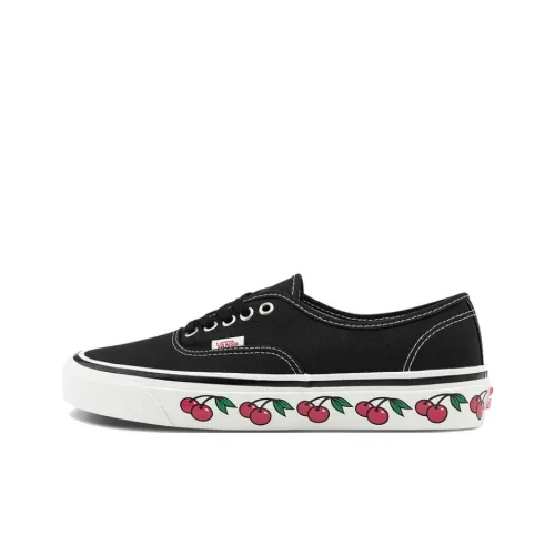 Vans Premium Authentic 44 Устойчивые к истиранию Низкие Кроссовки для скейтбординга Унисекс Черный Белый