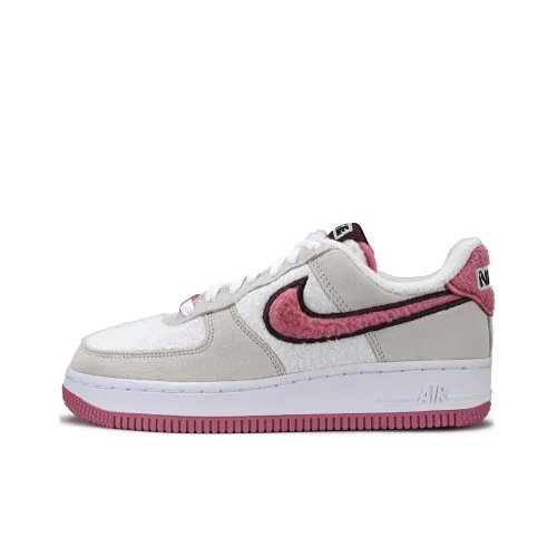 Nike Air FORCE 1 LX Slip-on Устойчивый к истиранию Низкий Топ Скейтбординг Кроссовки Женские Серый Белый Красный