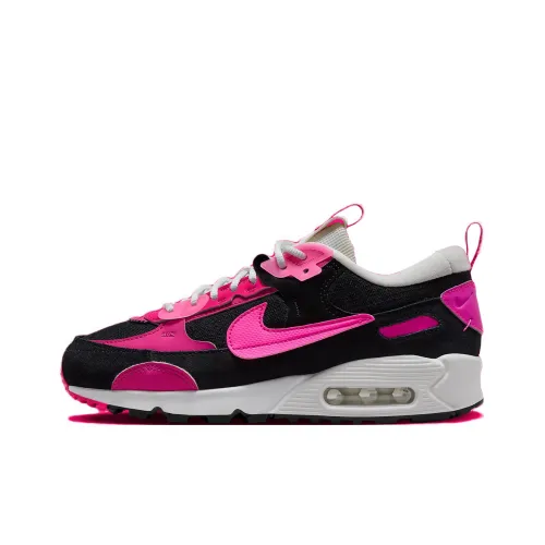 Nike Air Max 90 Low Топ Повседневная обувь Унисекс Красный Розовый