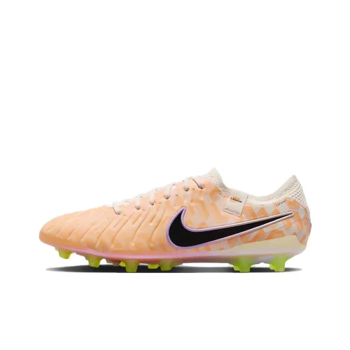 Nike Tiempo Legend 10 AG Искусственная трава Устойчивые к истиранию Футбольные бутсы Мужские Апельсин
