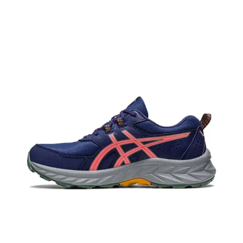 Asics Gel Venture 9 Low Топ Беговые кроссовки Женские Синий Серый