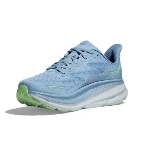 HOKA ONE ONE Clifton 9 Амортизация и Дышащий Низкий Топ Беговые кроссовки Мужской Синий Оранжевый Зеленый