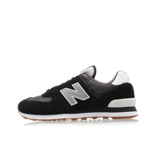 New Balance NB 574 Легкий Низкий Топ Беговые Кроссовки Унисекс Черный