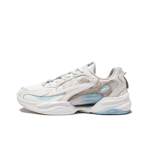 Erke Kunlun Five Elements Противоскользящий Устойчивый к истиранию Низкий Топ Спортивная Повседневная Обувь Мужская Белый Синий