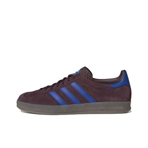 Adidas Originals GAZELLE INDOOR Low Топ Скейтборд Кроссовки Унисекс Кофейный Синий