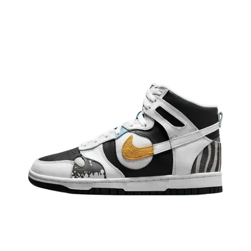 Nike Dunk 'See Thru' High Топ Скейтборд Кроссовки Женские Черно-белые