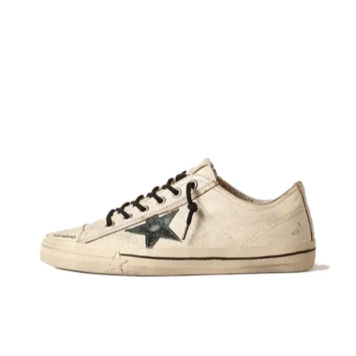 Golden Goose V Star Canvas Shoes Low Top White Men's